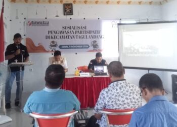 Panwaslu Kecamatan Tagulandang Menggelar Kegiatan Sosialisasi Pengawasan Partisipatif