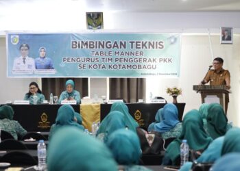 Pj Wali Kota Kotamobagu Hadiri Bimtek Table Manner TP PKK