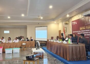 KPU Sitaro Gelar Rapat Pleno Terbuka Rekapitulasi Hasil Perhitungan Perolehan Suara, CHIKA-BERANI dan YSK VICTORY Menang Mutlak
