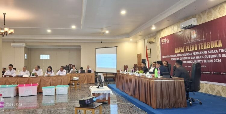 KPU Sitaro Gelar Rapat Pleno Terbuka Rekapitulasi Hasil Perhitungan Perolehan Suara, CHIKA-BERANI dan YSK VICTORY Menang Mutlak