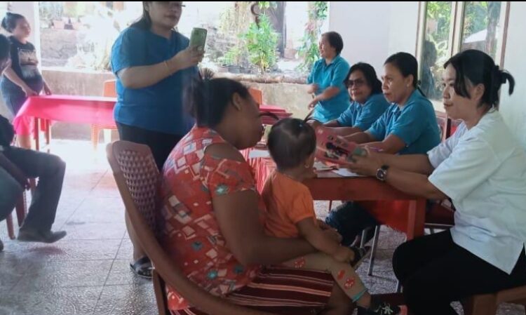 Kerja Sama Dengan Puskesmas Tagulandang, Pemerintah Kampung Botto Gelar Posyandu Balita dan Remaja