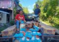 Pakai Uang Pribadi, Kapitalau Botto Antar Bantuan Kepada Warga Terdampak Bencana Erupsi