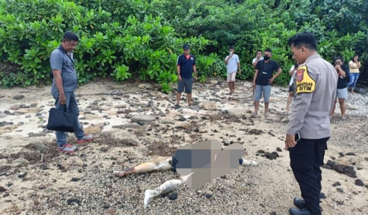 Penemuan Mayat di Pantai Tipulu Siau Timur Selatan, Keluarga Menolak Diautopsi, Ada Apa?