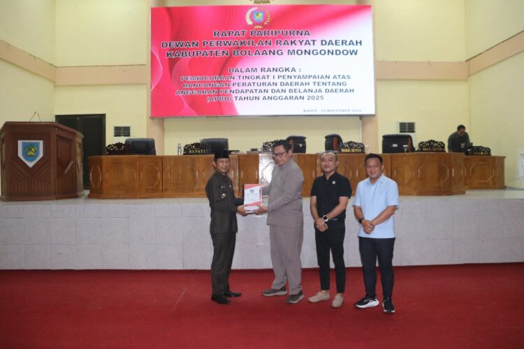 DPRD Bolmong Gelar Rapat Paripurna Pembahasan Awal Raperda APBD 2025