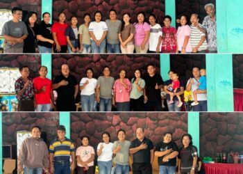 Kapitalau Kampung Botto Rolly Madiro Terima Kunjungan Tahun Baru dari 4 Denominasi Gereja