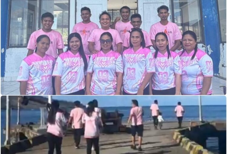 Perkuat Kebersamaan di Momen Hari Kasih Sayang, Kapitalau Rolly Madiro dan Perangkat Kampung Botto Gelar Jalan Sehat Bersama