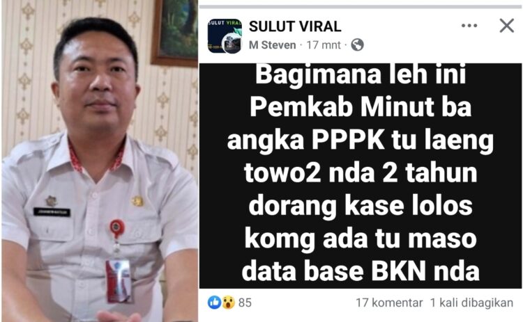 Ada Pelamar “Siluman” Lolos Verifikasi Berkas Seleksi PPPK di Minut? Begini Tanggapan Kepala BKPSDM