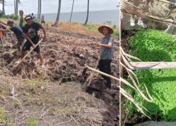 Tunjang Program Pangan Presiden Prabowo, Pemerintah Kampung Buha Gandeng TNI-Polri Manfaatkan Lahan Tidur Untuk Pertanian