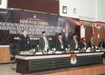KPU Bolsel Tetapkan Iskandar – Deddy sebagai Paslon Terpilih Pilkada 2024