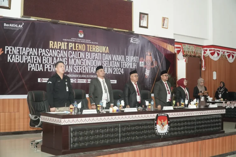 KPU Bolsel Tetapkan Iskandar – Deddy sebagai Paslon Terpilih Pilkada 2024