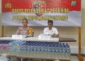 Polres Sitaro Berhasil Amankan Ribuan Liter Miras Seludupan