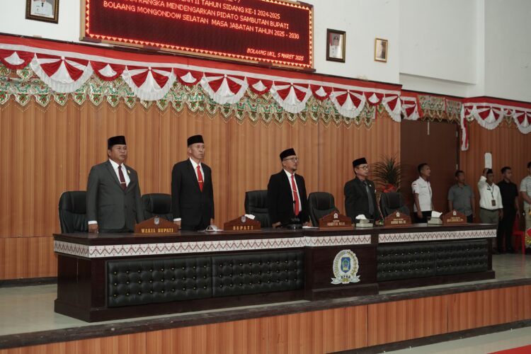 DPRD Gelar Paripurna Dengarkan Pidato Perdana Bupati Bolsel Periode 2025-2030