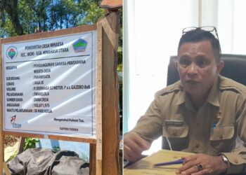 Ada Apa? Sudah Dicegat BPD Namun Hukum Tua Minaesa Tetap Paksakan Proyek Dibiayai Dandes di Lahan Tak Berizin