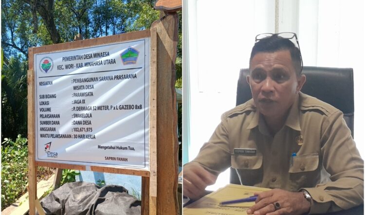 Ada Apa? Sudah Dicegat BPD Namun Hukum Tua Minaesa Tetap Paksakan Proyek Dibiayai Dandes di Lahan Tak Berizin