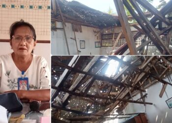 MIRIS! 3 Ruang Kelas di SD GMIST Sion Lesah Rusak Parah, Sejumlah Siswa Belajar di Tempat Darurat