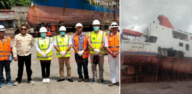 Usai Dampingi Bupati CHIKA di Lokasi Docking, Dirut PD Pelayaran Sebut Pertengahan April KMP Lokong Banua Sudah Beroperasi