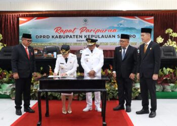 DPRD Sitaro Gelar Rapat Paripurna Istimewa Serah Terima Jabatan: Kami Siap Bekerjasama