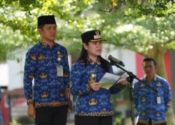 Pimpin Apel KORPRI, Bupati CHIKA Singgung 100 Hari Kerja