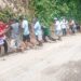 Para Kepala Desa di Tagulandang Selatan Bergilir Kerja Bakti Perbaiki Jembatan Darurat di Kampung Tulusan