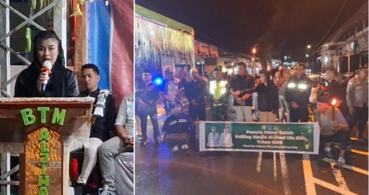 Lepas Pawai Takbiran, Ini Pesan Penting Bupati Chyntia Ingrid Kalangit