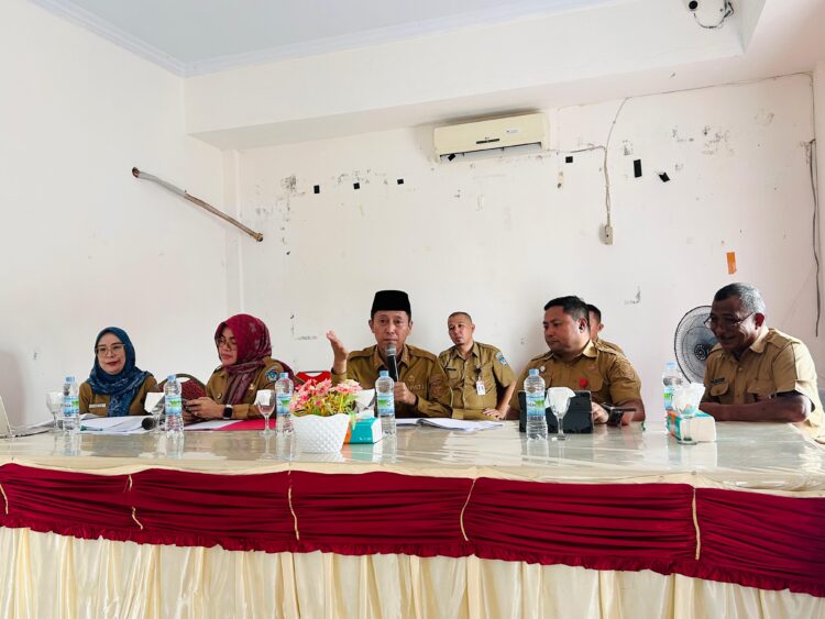Tingkatkan Mutu Pendidikan, Disdikbud Bolsel Evaluasi Kepsek