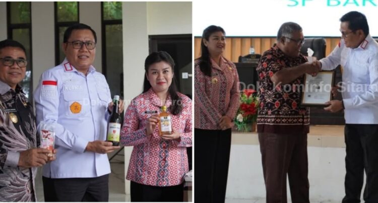 Satu UMKM di Sitaro Terima Sertifikat Merek dari Kakanwil Kementerian Hukum Sulut, Begini Kata Bupati Chyntia I Kalangit