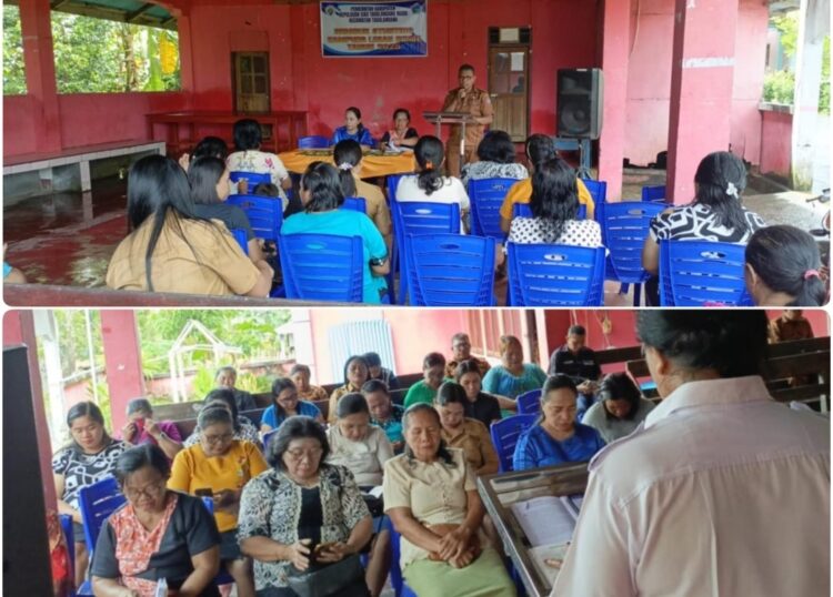 TP-PKK Kampung Lesah Rende Kembali Aktif, Kapitalau Titip Program Sitaro Menanam