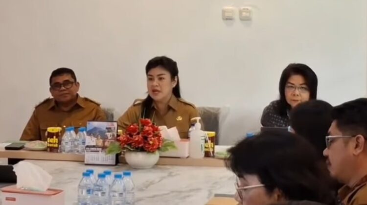 Bupati Chyntia I Kalangit Bahas Kiat Bagaimana Tingkatkan Layanan Kesehatan Bersama BPJS