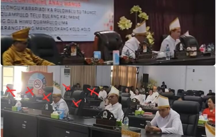 Ada Apa? Sejumlah Anggota Dewan Pendukung YES-TO Tak Hadiri Rapat Paripurna Perdana HUT Sitaro di Pemerintahan CHIKA BERANI