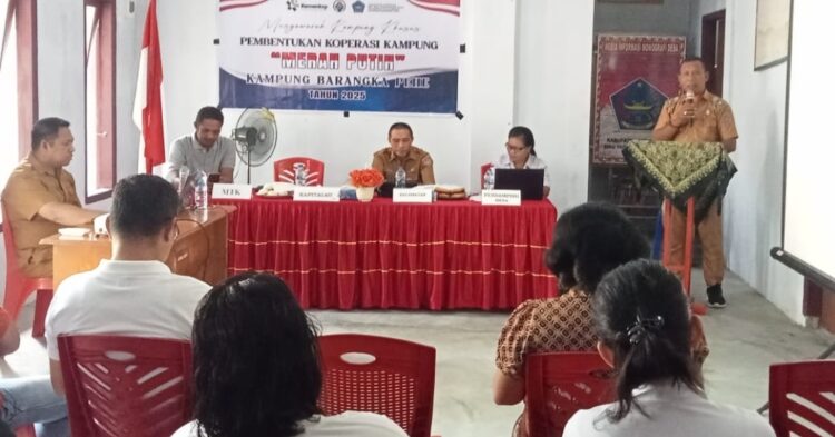 Dukung Ekonomi Kerakyatan, Kampung Barangka Pehe Resmi Bentuk Koperasi Desa Merah Putih