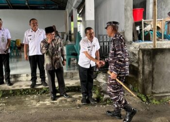 Pastikan Kesiapsiagaan Wilayah, Danlanal Tahuna Kunjungi Posal Tagulandang