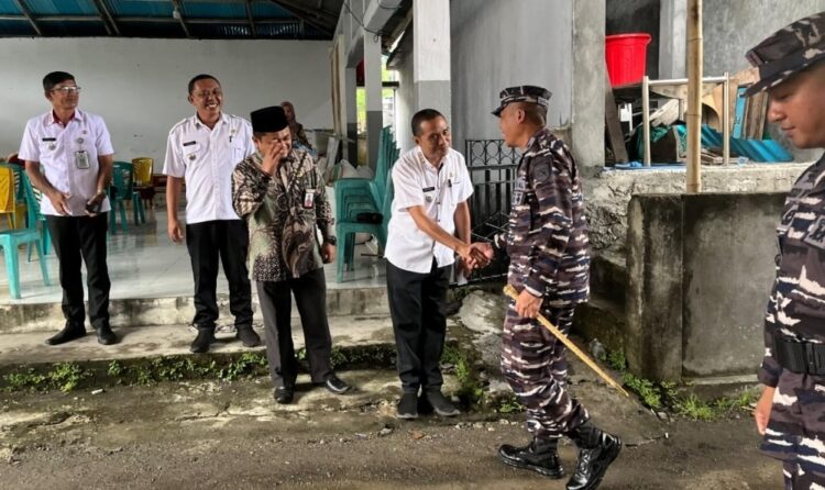 Pastikan Kesiapsiagaan Wilayah, Danlanal Tahuna Kunjungi Posal Tagulandang
