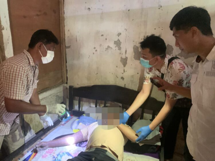 Ada Darah Keluar dari Hidung Mayat yang Ditemukan  di Kampung Binalu Siau Timur Selatan, Ini Pejelasan Kapolsek IPDA Recky Madoa