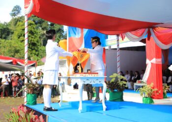 Perdana Sejak Dilantik, Begini Kata Bupati Chyntia I Kalangit Usai Jadi Irup di HUT Proklamasi