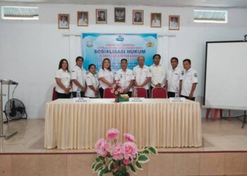 Kapitalau Nimbrot Thomas Mulingka dan Perangkat Kampung Ikut Sosialisasi Hukum Terkait Pengelolaan ADD