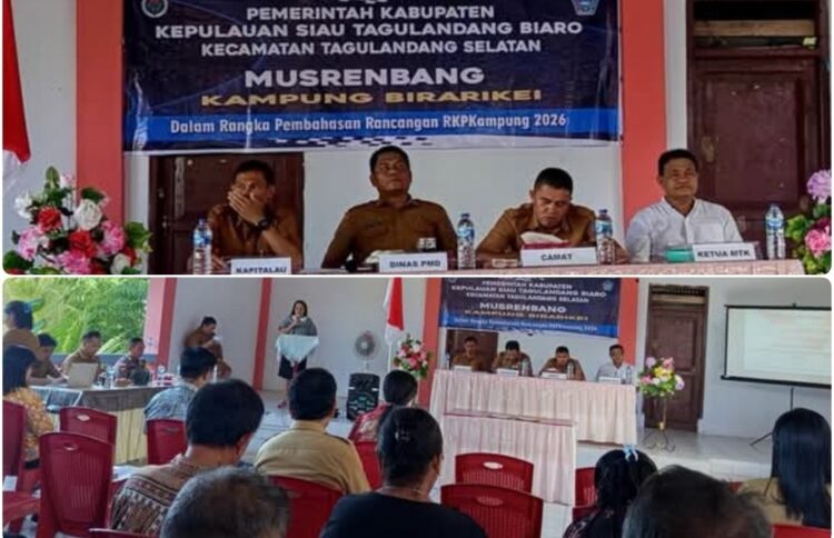 Didampingi “Obama”, Kabid Agus Tambeke Pantau Kegiatan Musrenbang Kampung Birarikei, Kapitalau Christo: Ayo Kawal Sama-Sama