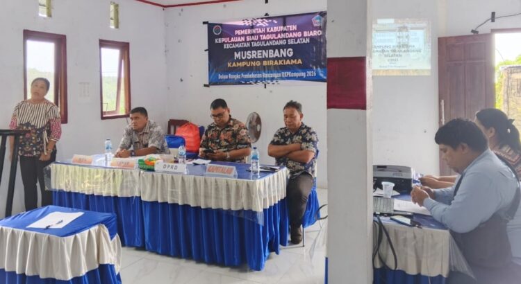 Musrenbang Kampung Birakiama Turut Dihadiri Anggota DPRD Sitaro, Kapitalau Wolter Takakobi: Ini Adalah Kesempatan