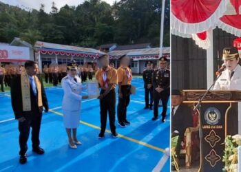 Bupati Chyntia I Kalangit Jadi Irup di Upacara Pemberian Remisi di Lapas Klas IIB Ulu Siau