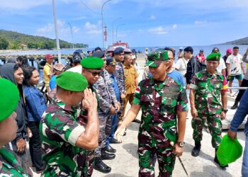 Dandim 1301/Sangihe Laksanakan Kunjungan Kerja ke Koramil 1301-01/Tagulandang