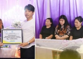 Bupati Chyntia Melayat Sekaligus Serahkan Bantuan Sosial Duka di Kelurahan Tatahadeng