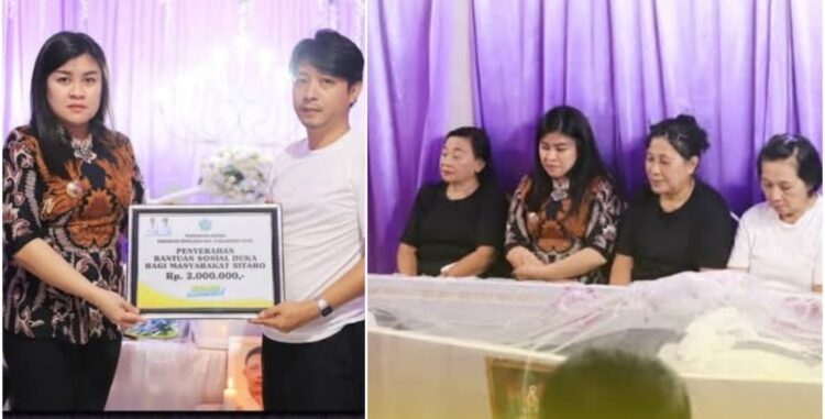 Bupati Chyntia Melayat Sekaligus Serahkan Bantuan Sosial Duka di Kelurahan Tatahadeng