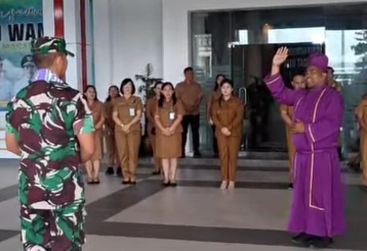 Terus Perkuat Sinergitas, Kunjungan Perdana Pimpinan Kodim 1301/Sangihe Dijemput Langsung Bupati Chyntia