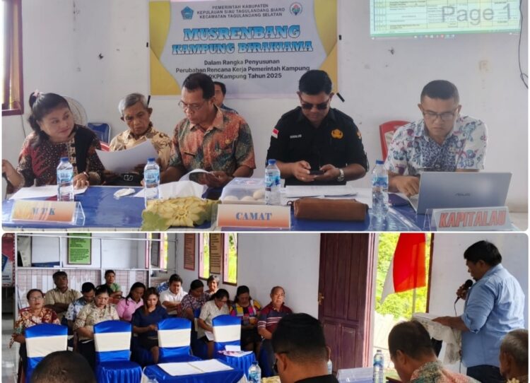 Pemerintah Kampung Birakiama Gelar Musrenbang, Ini Pesan Camat Heron Manahampi