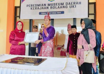 Bupati Hi Iskandar Kamaru Resmikan Museum Daerah Kerajaan Bolaang Uki,-ist