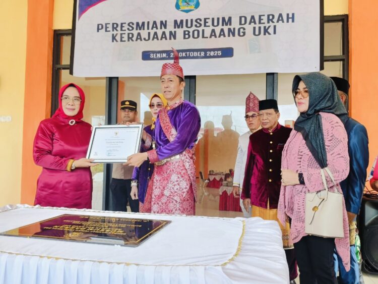 Bupati Hi Iskandar Kamaru Resmikan Museum Daerah Kerajaan Bolaang Uki,-ist