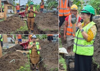 Lobi Bupati Chyntia Membuahkan Hasil, Proyek Senilai Rp2,4 Miliar di SMPN 1 Tagulandang Dimulai