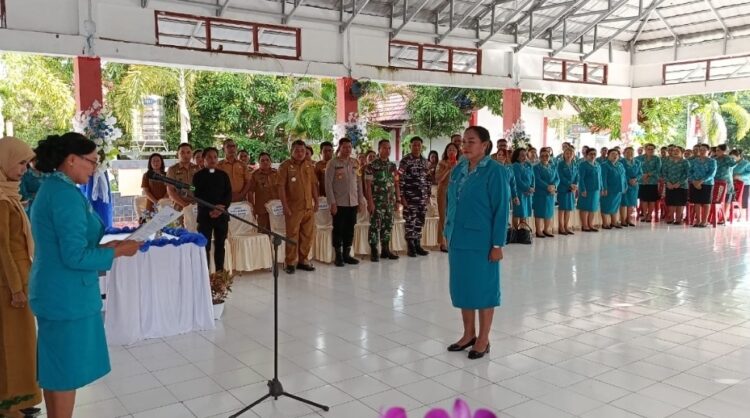 Pengurus TP PKK Kecamatan Tagulandang Dilantik, Ini Pesan Bupati Chyntia