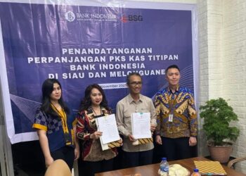Bank SulutGo Cabang Siau Kembali Dipercaya Bank Indonesia untuk Kelola Kas Titipan