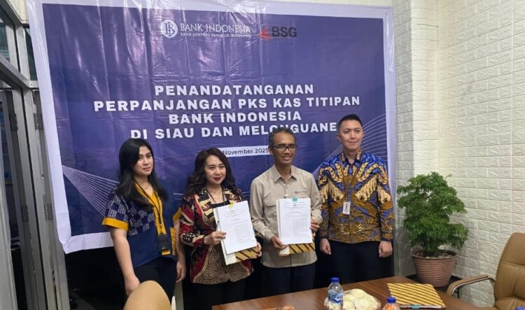 Bank SulutGo Cabang Siau Kembali Dipercaya Bank Indonesia untuk Kelola Kas Titipan