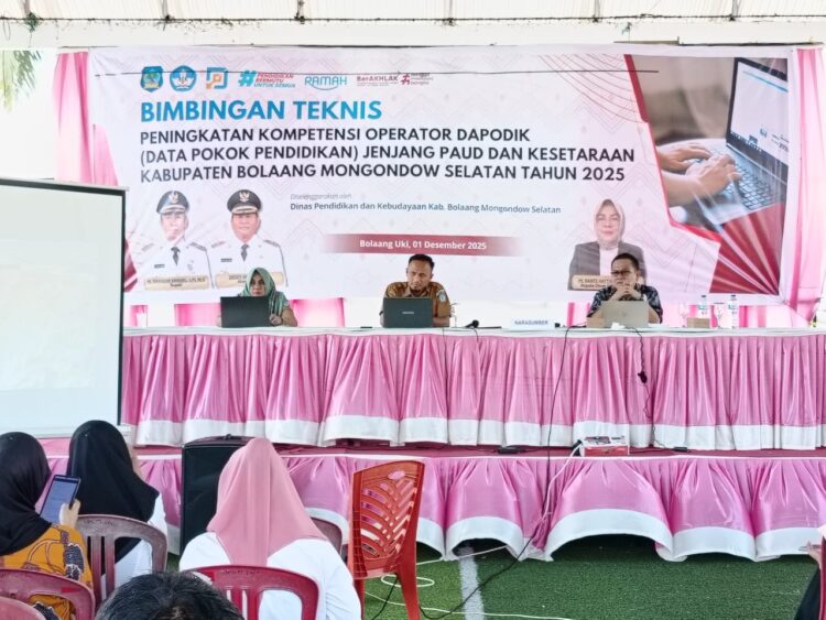 Disdikbud Bolsel Tingkatkan Kompetensi Operator Dapodik PAUD dan Kesetaraan Melalui Bimtek